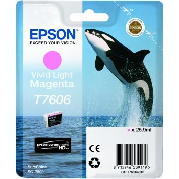 Epson T7606 VIVID LIGHT MAGENTA till SC-P600