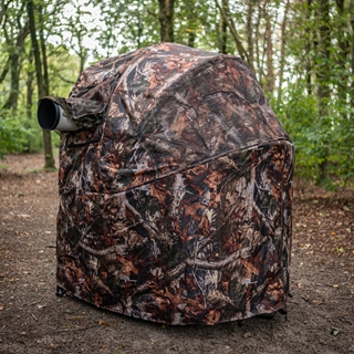 Camouflagetält/gömsle för 2 personer inkl. stolar