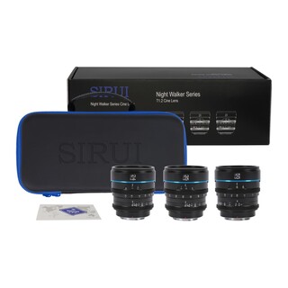Cine Lens Nightwalker S35 Kit, för Micro 4/3 (MFT) - Svart