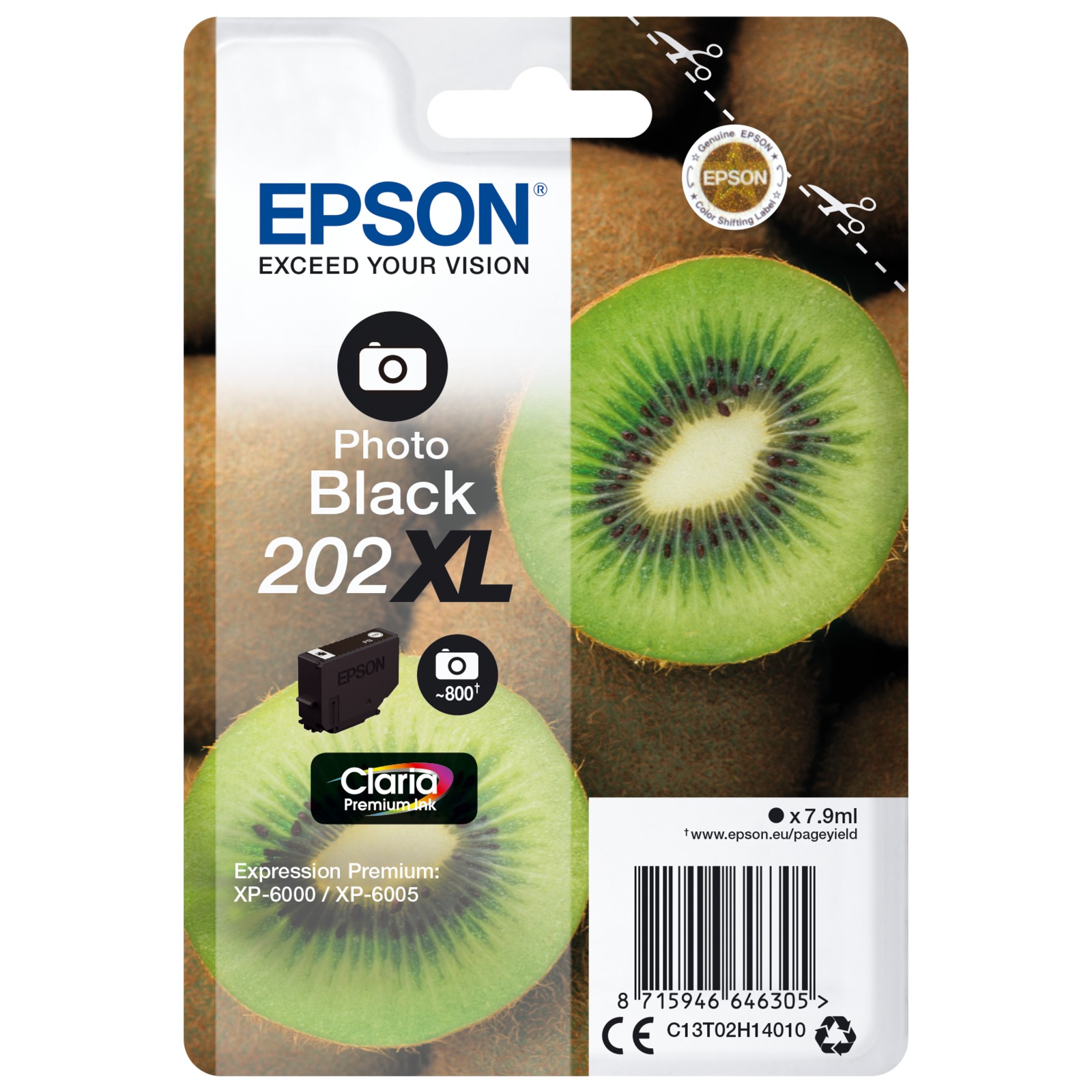 Epson Photo black Claria Premium 202 XL T02H1