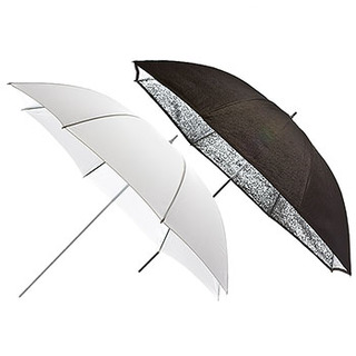 paraplyset silver+ transparent, 83cm diameter