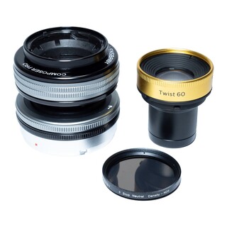 Twist 60mm f/2.5 + 50mm f/2,5 Double Glass II Optic Swap Kit för Fuji X
