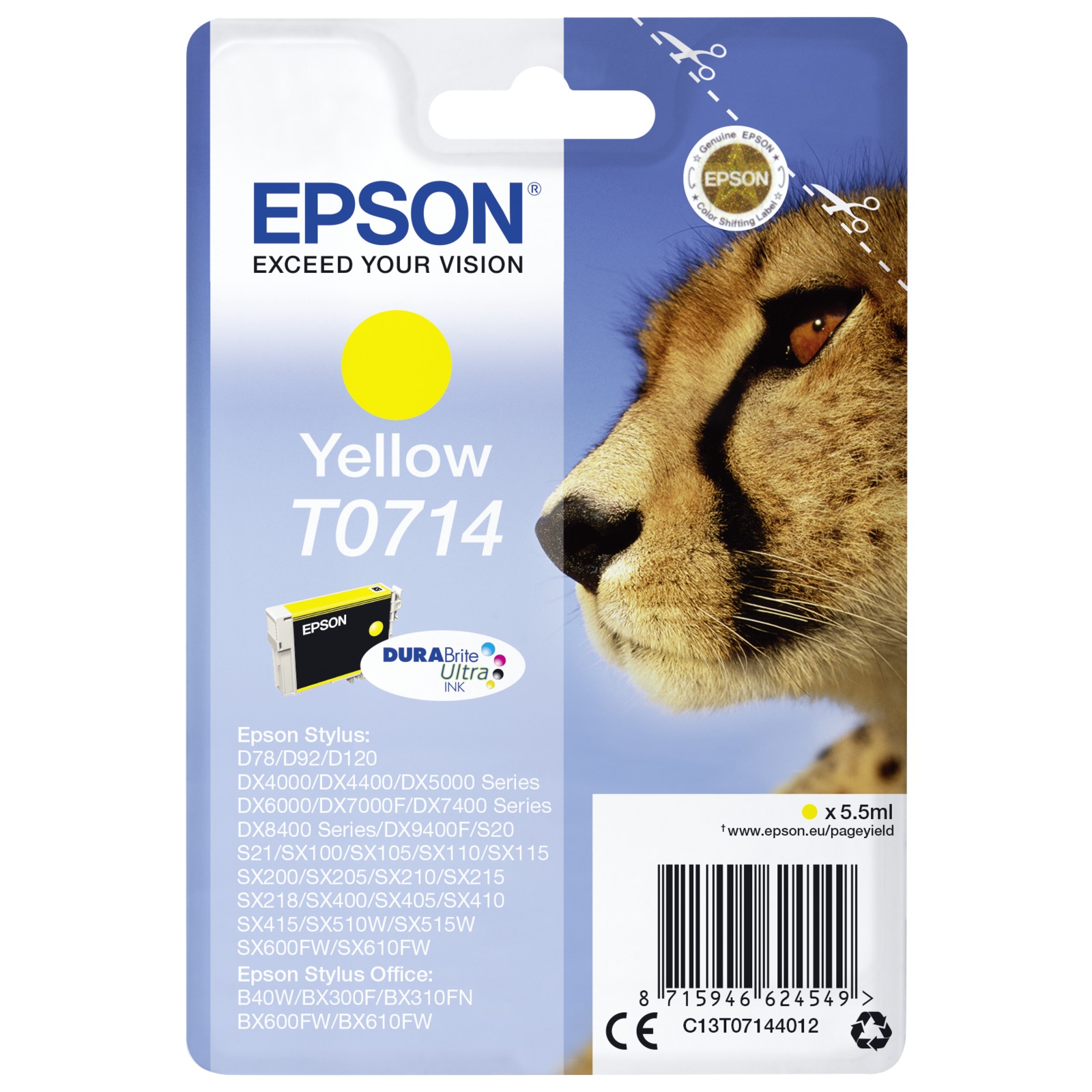 Epson Yellow DURABrite T071 T0714