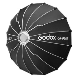 QR-P90T, quick release parabolisk softbox - Bowens-fattning 