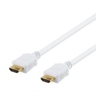 HDMI-kabel, A-A-kontakt, Ethernet, 4K, 7 m, vit