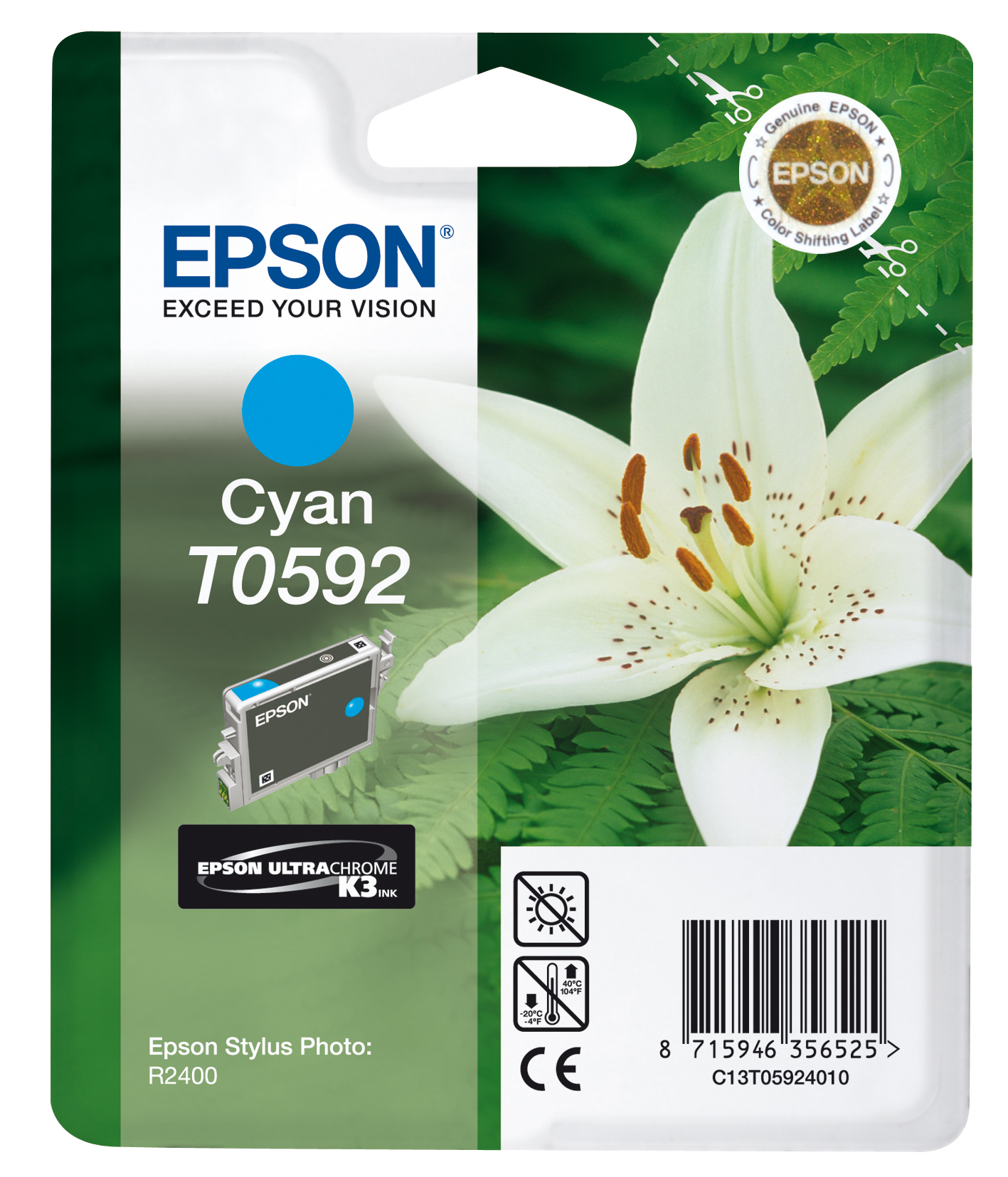 T0592 Cyan till Epson R2400