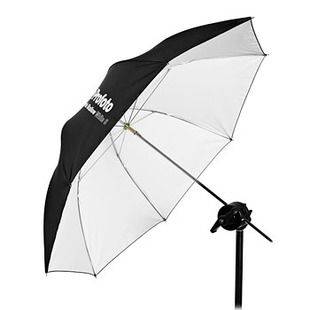 grunt paraply, vitt, 85 cm (small)