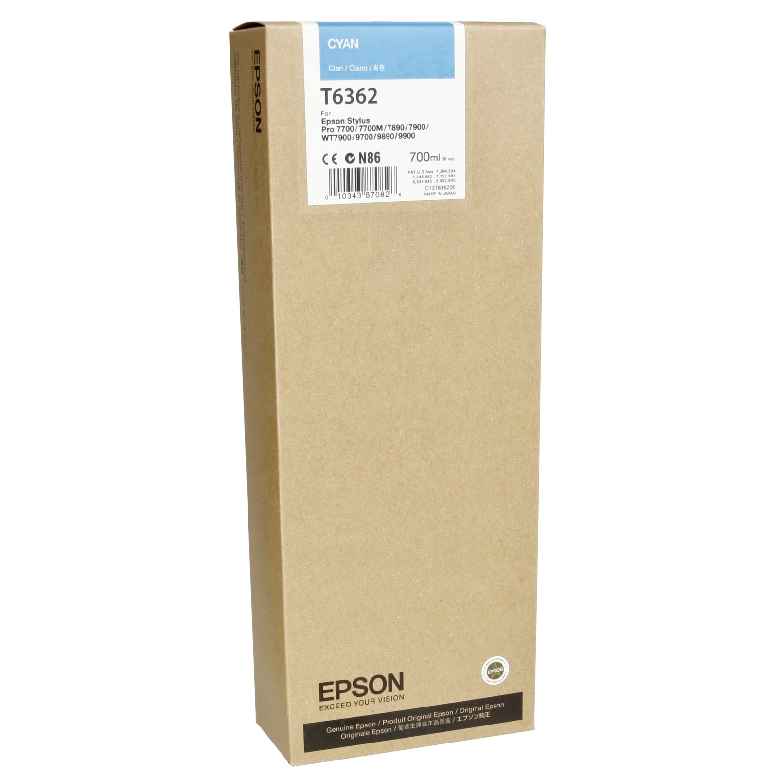 Epson Cyan T636 700 ml T6362