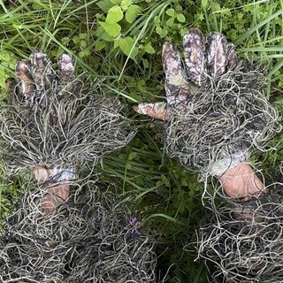 Ghillie camouflage handskar