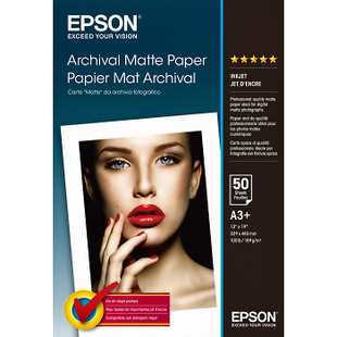 A3+ Archival Matte Paper, 50 ark, 192g/m2