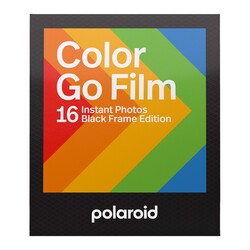 Färgfilm för Polaroid Go, svarta ramar,16 ark