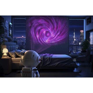 Stellar Light Space, Galaxprojicerande lampa - Vit