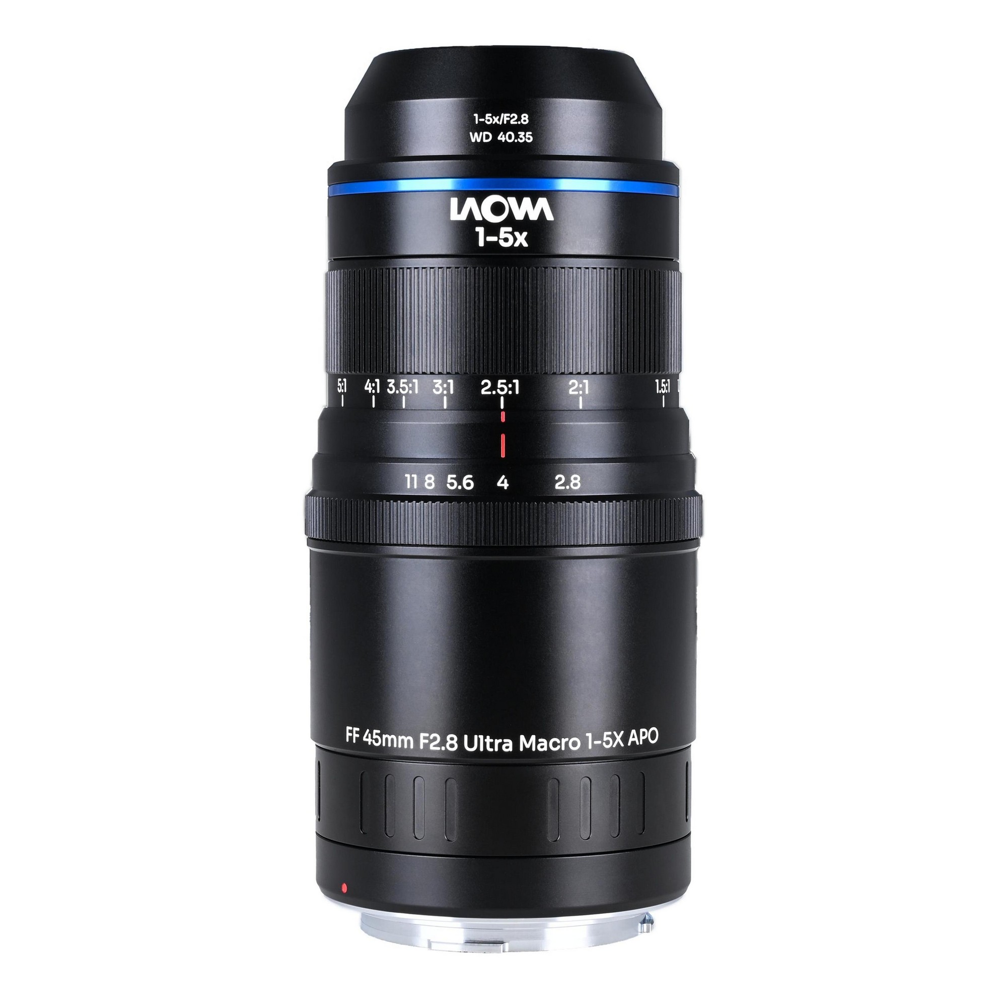 Laowa Aksen 45mm f/2,8 1-5x Ultra Macro APO för Canon RF (fullformat)