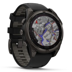 Fenix 8 - 47 mm, Solar Sapphire - Carbon Gray Ti Black