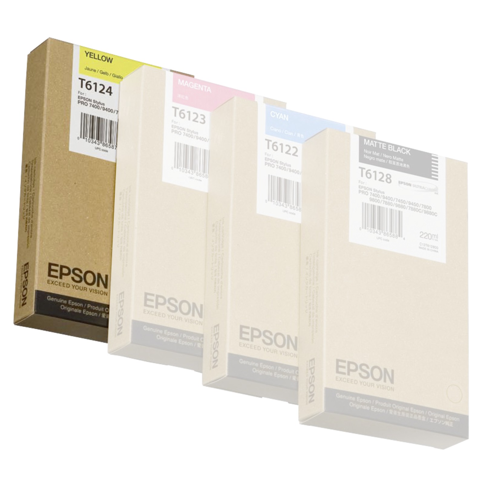 Epson Yellow T612 220 ml T6124