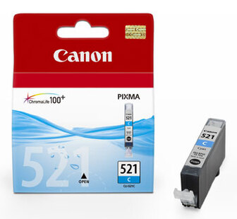 CLI-521C Cyan Bläckbehållare  (till Pixma iP4600/4700, MP540/620/630 mfl.) 