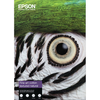 A4 Fine Art Cotton Textured Natural 300g, 25 ark 