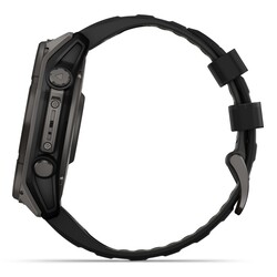 Fenix 8 - 51 mm, Solar Sapphire - Carbon Gray Ti Black