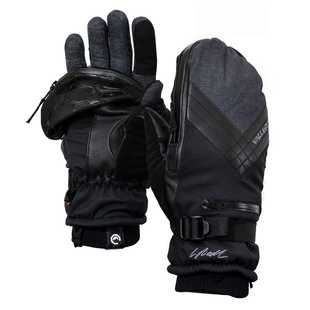 Skadi Zipper Mitt Black M, tum- och fingerhandske för foto, jakt och friluftsliv