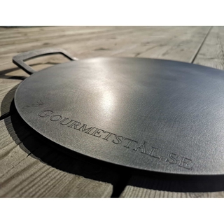 Stekbord 33cm, rund med handtag