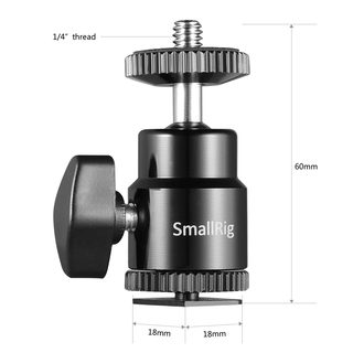 2059 camera cold shoe - ballhead-1/4" screw, 2-pack
