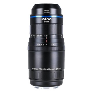 Aksen 45mm f/2,8 1-5x Ultra Macro APO för Sony E (fullformat)