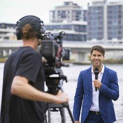 Interview PRO, trådlös handhållen kondensatormikrofon