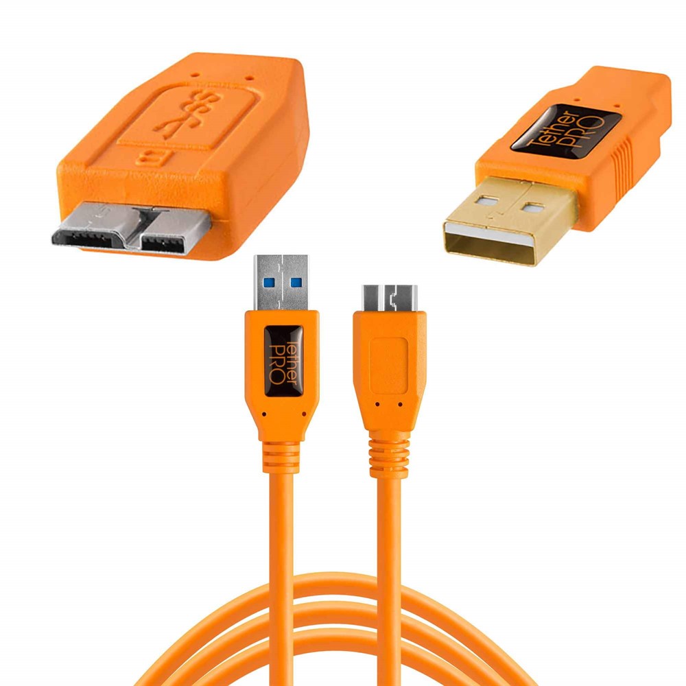 TetherPro USB 3.0 SuperSpeed Hane till Micro-B, 4,6 meter