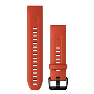 QuickFit 20-klockarmband, röd silikon