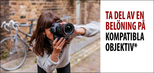 Ta del av en belöning på kompatibla canon-objektiv
