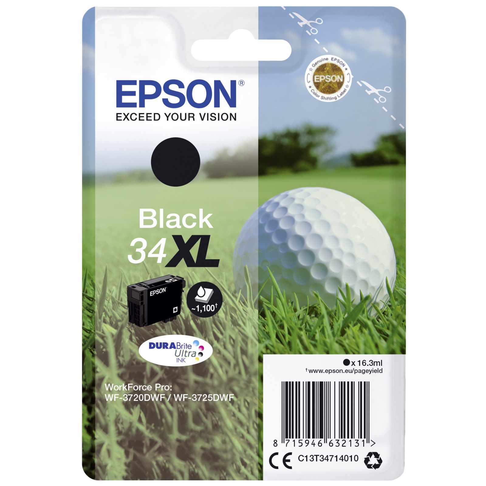 Epson Black DURABrite Ultra Ink 34 XL T3471