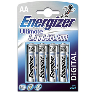 Ultimate Lithium AA-batteri, 4-pack