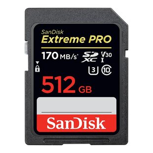 SDXC Extreme Pro UHS-I V30 512GB Class 10 170MB/s