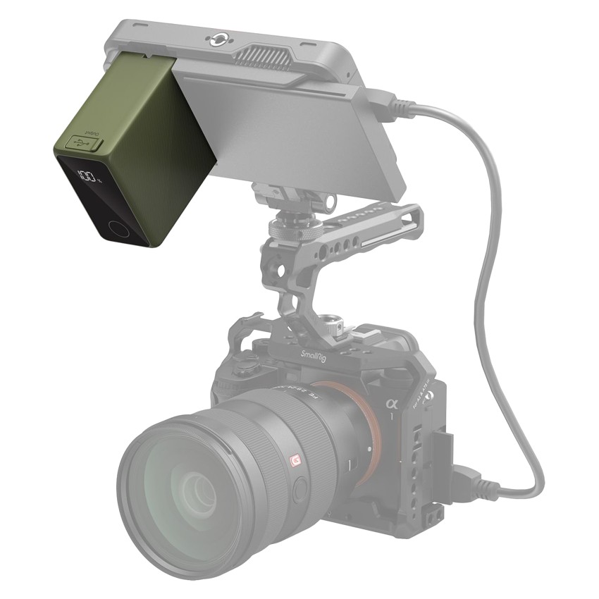 SmallRig 4577 NP-F970 batteri med USB-C & USB-A kontakt - grön | CyberPhoto