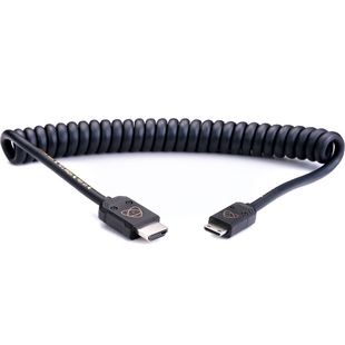 HDMI-spiralkabel 2.0, standard-mini (A-C), 30-60 cm 