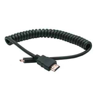 HDMI-spiralkabel, standard-mini (A-C), 20-40cm