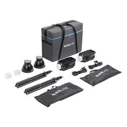 FS-300B Bi-color 2-pack, videobelysning + belysningsstativ LS-1 + väska