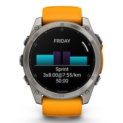 Fenix 8 - 51 mm, AMOLED - Graphite Spark Orange
