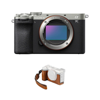 A7C II kamerahus + 5015 Camera Leather Case Kit for Sony Alpha 7C II / Alpha 7CR