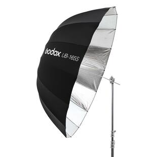 Paraboliskt paraply, silver - 165 cm