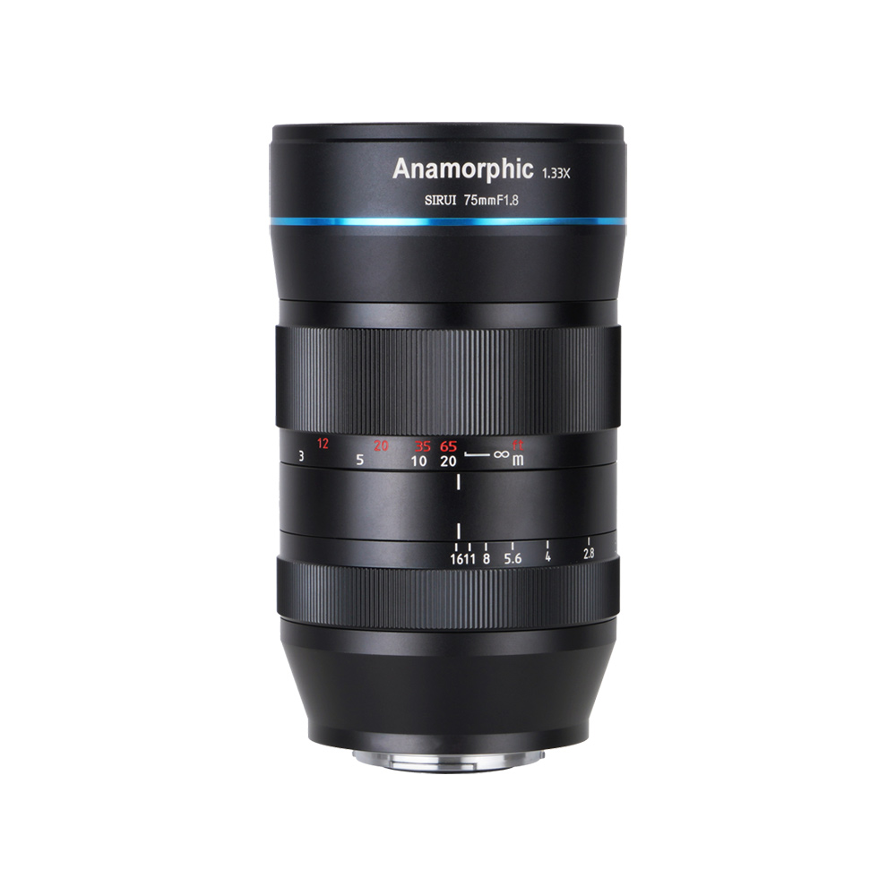 75mm f/1,8 Anamorphic 1,33X för Micro 4/3-fattning (MFT)