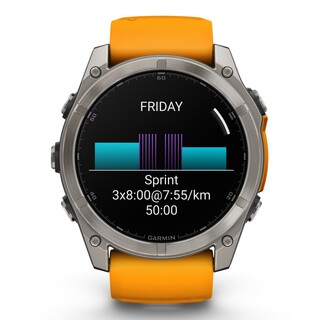Fenix 8 - 51 mm, AMOLED - Graphite Spark Orange