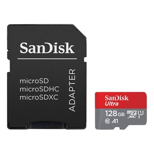 Ultra microSDXC 128GB 140MB/s, Class 10, U1 + SD-adapter (fyndvara)