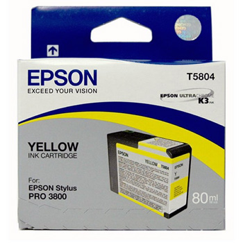 Epson T5804 Yellow 80ml till Pro 3800, Pro 3880