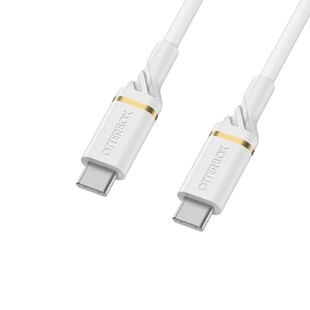 USB-C till USB-C-kabel Premium, 2m USB-PD - Vit