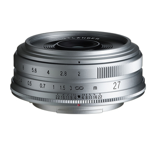 Ultron 27mm f/2 för Fujifilm XF-fattning, silver