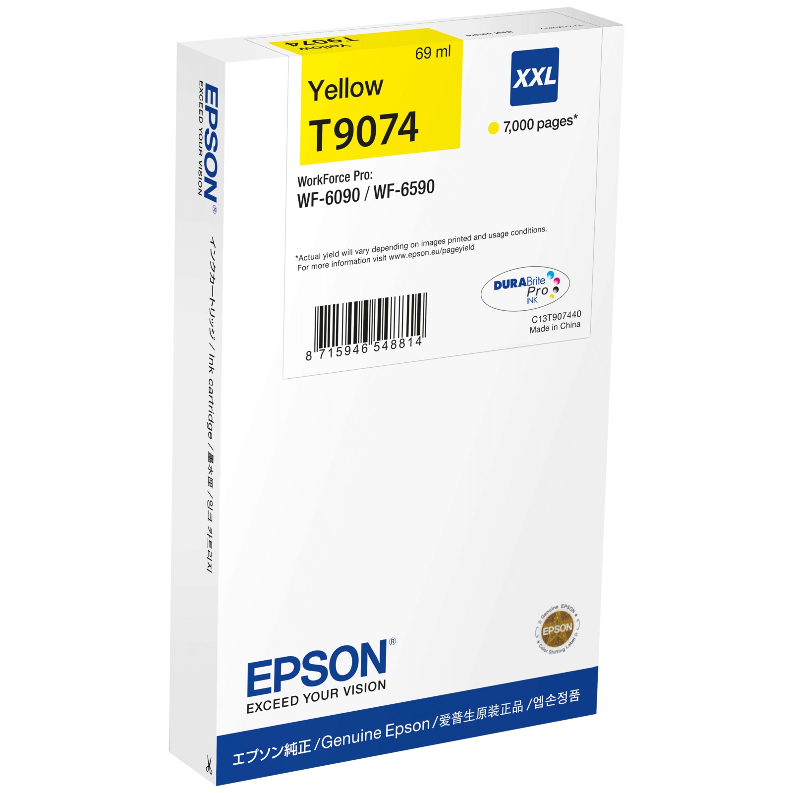 Epson XXL yellow T907 WorkForce Pro T9074