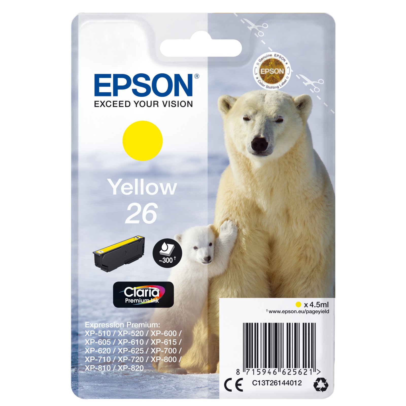 Yellow Claria Premium T261 T2614