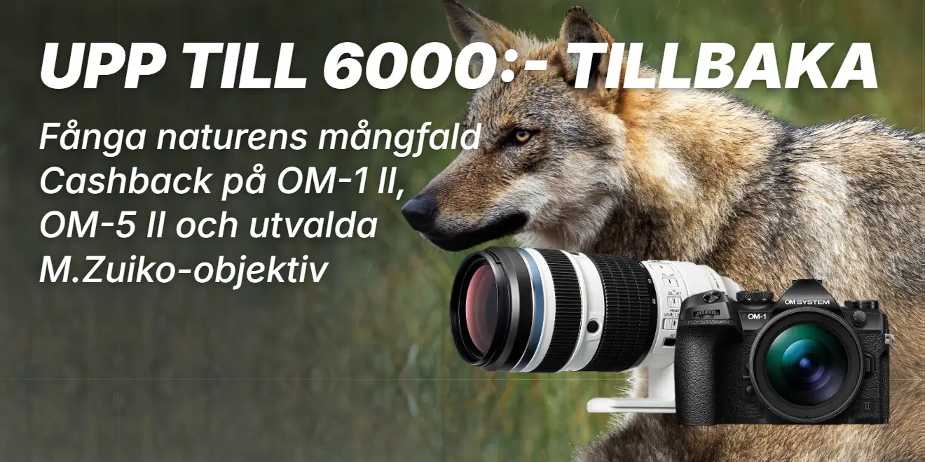 OM-SYSTEM Cashback OM-1 II, OM-5 II och objektiv