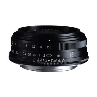 18mm f/2,8 Color Skopar Aspherical till Fujifilm X-fattning, svart